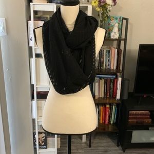 Black Layered Scarf